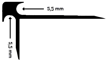 Cantonera PVC– 5mm